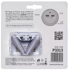 Emos P3313 LED USB-s &eacute;jjeli f&eacute;ny H&aacute;ztart&aacute;s / Otthon / K&uuml;lt&eacute;r - Vil&aacute;g&iacute;t&aacute;s / elektromoss&aacute;g - &Eacute;jszakai ir&aacute;nyf&eacute;ny - 369357