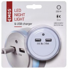 Emos P3313 LED USB-s &eacute;jjeli f&eacute;ny H&aacute;ztart&aacute;s / Otthon / K&uuml;lt&eacute;r - Vil&aacute;g&iacute;t&aacute;s / elektromoss&aacute;g - &Eacute;jszakai ir&aacute;nyf&eacute;ny - 369357