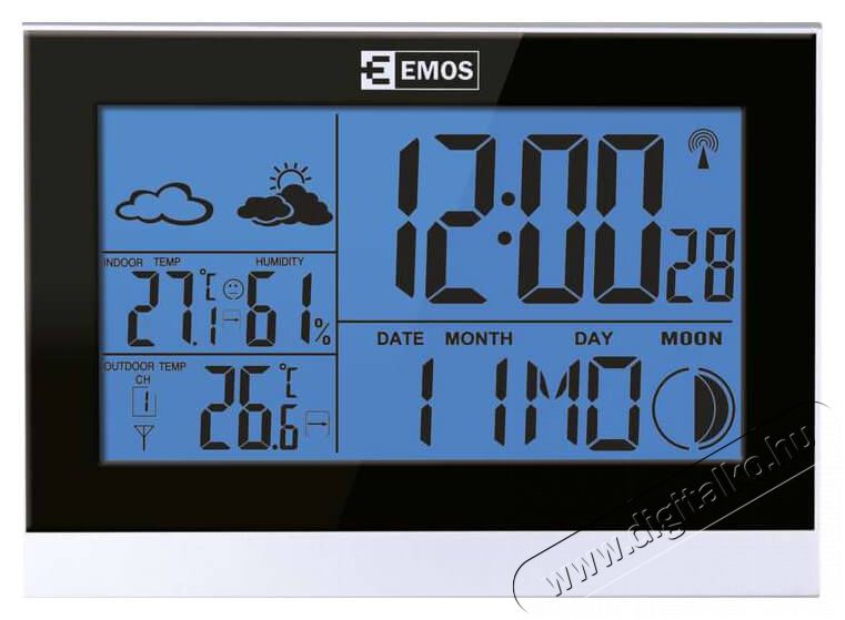 Emos E3070 Meteorol&oacute;giai &Aacute;llom&aacute;s H&aacute;ztart&aacute;s / Otthon / K&uuml;lt&eacute;r - Lak&aacute;sfelszerel&eacute;s - Időj&aacute;r&aacute;s &aacute;llom&aacute;s - 337035