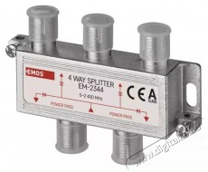 Emos EM2344 4-es F csatlakoz&oacute;s antenna eloszt&oacute; Tv kieg&eacute;sz&iacute;tők - Antenna - Kieg&eacute;sz&iacute;tő - 380045
