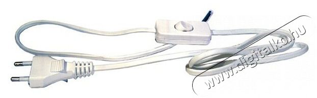 Emos S08272 Flexo 2 m&eacute;ter 2x0,75mm2 feh&eacute;r szerelhető kapcsol&oacute;s k&aacute;bel H&aacute;ztart&aacute;s / Otthon / K&uuml;lt&eacute;r - Vil&aacute;g&iacute;t&aacute;s / elektromoss&aacute;g - H&aacute;l&oacute;zati eloszt&oacute; / hosszabb&iacute;t&oacute; / adapter - 387657