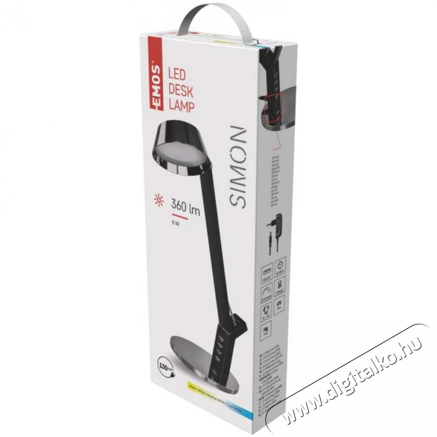 Emos Z7613 SIMON LED asztali l&aacute;mpa H&aacute;ztart&aacute;s / Otthon / K&uuml;lt&eacute;r - Vil&aacute;g&iacute;t&aacute;s / elektromoss&aacute;g - Asztali l&aacute;mpa - 388617
