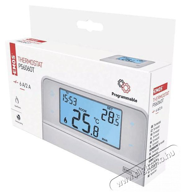 Emos P5606OT OpenTherm programozhat&oacute; elektronikus termoszt&aacute;t H&aacute;ztart&aacute;s / Otthon / K&uuml;lt&eacute;r - Okos otthon - Termoszt&aacute;t - 385219