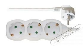 Emos P0321 3 aljzat 1,5m&eacute;ter 1mm2 kapcsol&oacute; n&eacute;lk&uuml;li feh&eacute;r hosszabb&iacute;t&oacute; Tv kieg&eacute;sz&iacute;tők - K&aacute;bel / csatlakoz&oacute; - Csatlakoz&oacute; / eloszt&oacute; / &aacute;talak&iacute;t&oacute; - 410837