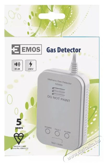 Emos P56450 GS869 g&aacute;z&eacute;rz&eacute;kelő H&aacute;ztart&aacute;s / Otthon / K&uuml;lt&eacute;r - Biztons&aacute;gtechnika - F&uuml;st- &eacute;s sz&eacute;n-monoxid &eacute;rz&eacute;kelő - 427474