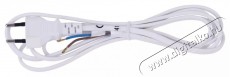 Emos S12252 Flexo 2 m&eacute;ter 2&times;0,5mm2 feh&eacute;r szerelhető h&aacute;l&oacute;zati k&aacute;bel Iroda &eacute;s sz&aacute;m&iacute;t&aacute;stechnika - Sz&aacute;m&iacute;t&oacute;g&eacute;p tartoz&eacute;k - H&aacute;l&oacute;zati k&aacute;bel - 432896