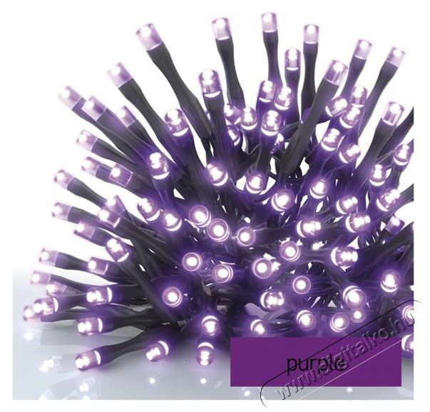 Emos D1AF01 10m 100LED IP44 lila CNT - f&eacute;nyf&uuml;z&eacute;r H&aacute;ztart&aacute;s / Otthon / K&uuml;lt&eacute;r - Vil&aacute;g&iacute;t&aacute;s / elektromoss&aacute;g - Led szalag / f&eacute;nyf&uuml;z&eacute;r - 456117