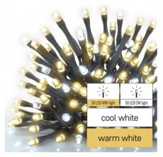 Emos D1AN01 10m 100LED IP44 melegfeh&eacute;r-hidegfeh&eacute;r/id CNT - f&eacute;nyf&uuml;z&eacute;r H&aacute;ztart&aacute;s / Otthon / K&uuml;lt&eacute;r - Vil&aacute;g&iacute;t&aacute;s / elektromoss&aacute;g - Led szalag / f&eacute;nyf&uuml;z&eacute;r - 456118