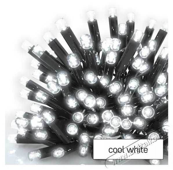 Emos D2AC01 5M 50LED IP44 hidegfeh&eacute;r CNT PRO - f&eacute;nyf&uuml;z&eacute;r H&aacute;ztart&aacute;s / Otthon / K&uuml;lt&eacute;r - Vil&aacute;g&iacute;t&aacute;s / elektromoss&aacute;g - Led szalag / f&eacute;nyf&uuml;z&eacute;r - 456125