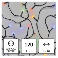 Emos D4AM08 12m/120LED/k&uuml;l-belt&eacute;ri/t&ouml;bbsz&iacute;nű kar&aacute;csonyi LED f&eacute;nyf&uuml;z&eacute;r H&aacute;ztart&aacute;s / Otthon / K&uuml;lt&eacute;r - Vil&aacute;g&iacute;t&aacute;s / elektromoss&aacute;g - Hangulat teremtő vil&aacute;g&iacute;t&aacute;s - 456774