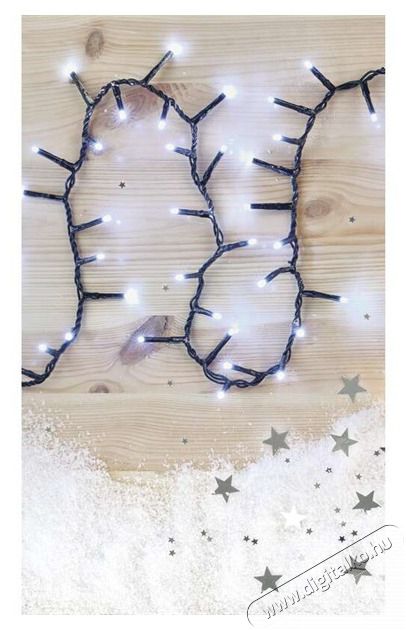 Emos D4BC02 8m/400LED/k&uuml;l-belt&eacute;ri/időz&iacute;tős/hideg feh&eacute;r/s&uuml;ni kar&aacute;csonyi LED f&eacute;nyf&uuml;z&eacute;r H&aacute;ztart&aacute;s / Otthon / K&uuml;lt&eacute;r - Vil&aacute;g&iacute;t&aacute;s / elektromoss&aacute;g - Hangulat teremtő vil&aacute;g&iacute;t&aacute;s - 456778