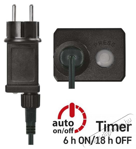 Emos D4AC02 8m/80LED/k&uuml;l-belt&eacute;ri/időz&iacute;tős/hideg feh&eacute;r kar&aacute;csonyi LED f&eacute;nyf&uuml;z&eacute;r H&aacute;ztart&aacute;s / Otthon / K&uuml;lt&eacute;r - Vil&aacute;g&iacute;t&aacute;s / elektromoss&aacute;g - Led szalag / f&eacute;nyf&uuml;z&eacute;r - 462011