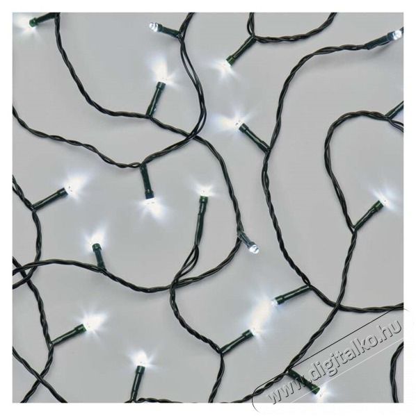 Emos D4AC03 12m/120LED/k&uuml;l-belt&eacute;ri/időz&iacute;tős/hideg feh&eacute;r kar&aacute;csonyi LED f&eacute;nyf&uuml;z&eacute;r H&aacute;ztart&aacute;s / Otthon / K&uuml;lt&eacute;r - Vil&aacute;g&iacute;t&aacute;s / elektromoss&aacute;g - Led szalag / f&eacute;nyf&uuml;z&eacute;r - 462012