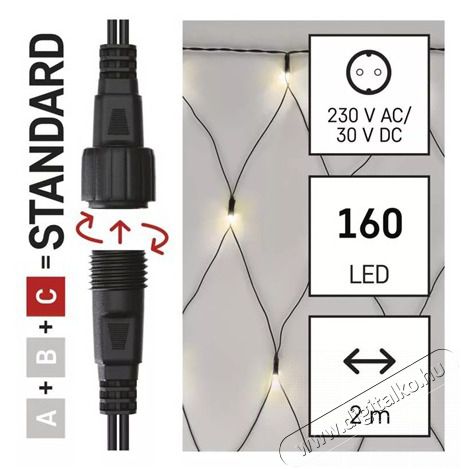 Emos D1DW01 K&uuml;lt&eacute;ri h&aacute;l&oacute;, sorolhat&oacute; H&aacute;ztart&aacute;s / Otthon / K&uuml;lt&eacute;r - Vil&aacute;g&iacute;t&aacute;s / elektromoss&aacute;g - Led szalag / f&eacute;nyf&uuml;z&eacute;r - 465664