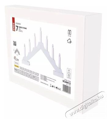 Emos DCAW12 led gyertya piramis H&aacute;ztart&aacute;s / Otthon / K&uuml;lt&eacute;r - Vil&aacute;g&iacute;t&aacute;s / elektromoss&aacute;g - Hangulat teremtő vil&aacute;g&iacute;t&aacute;s - 465586