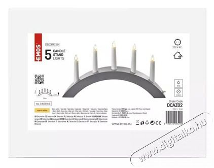 Emos DCAZ02 Ledes gyertya H&aacute;ztart&aacute;s / Otthon / K&uuml;lt&eacute;r - Vil&aacute;g&iacute;t&aacute;s / elektromoss&aacute;g - Hangulat teremtő vil&aacute;g&iacute;t&aacute;s - 465588