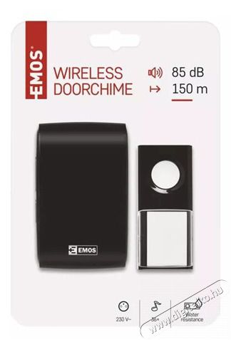 Emos P5727 Vezet&eacute;k n&eacute;l&uuml;li csengő P5727 H&aacute;ztart&aacute;s / Otthon / K&uuml;lt&eacute;r - Lak&aacute;sfelszerel&eacute;s - Csengő - 469059