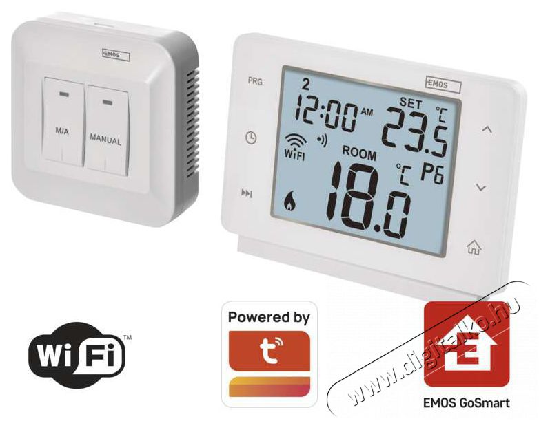 Emos P56211 GoSmart vezet&eacute;k n&eacute;lk&uuml;li wifi szobatermoszt&aacute;t H&aacute;ztart&aacute;s / Otthon / K&uuml;lt&eacute;r - Okos otthon - Termoszt&aacute;t - 468184