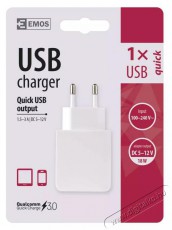Emos quick 3A univerz&aacute;lis USB t&ouml;ltő Akkuk &eacute;s t&ouml;ltők - Li-ion akkumul&aacute;tor &eacute;s t&ouml;ltő (gy&aacute;ri) - T&ouml;ltő / h&aacute;l&oacute;zati adapter - 456257