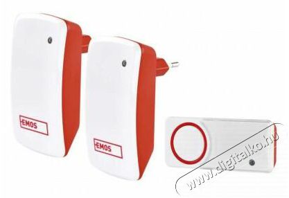 Emos P5750.2R AC vezet&eacute;k n&eacute;lk&uuml;li csengő H&aacute;ztart&aacute;s / Otthon / K&uuml;lt&eacute;r - Lak&aacute;sfelszerel&eacute;s - Csengő - 418197
