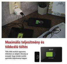 Emos GaN PD 35 W max. univerz&aacute;lis USB t&ouml;ltő Akkuk &eacute;s t&ouml;ltők - Li-ion akkumul&aacute;tor &eacute;s t&ouml;ltő (gy&aacute;ri) - T&ouml;ltő / h&aacute;l&oacute;zati adapter - 506848