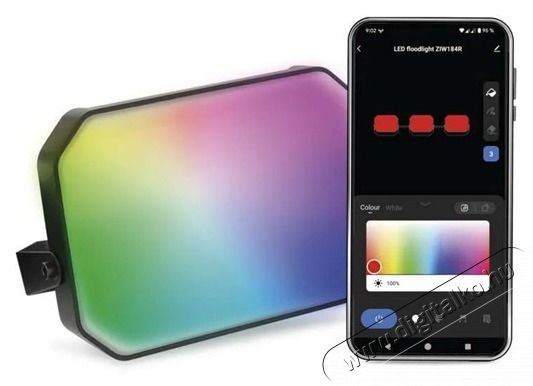 Emos GoSmart 1 darabos, 4 W, RGBIC dimmelhető, WiFi k&uuml;lt&eacute;ri LED reflektor, bőv&iacute;tő k&eacute;szlet Fot&oacute;-Vide&oacute; kieg&eacute;sz&iacute;tők - F&eacute;nyterelő - Reflektor - 507233
