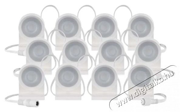 Emos GoSmart 255 cm-es l&aacute;nc, 12 r&eacute;sz, 7 W, RGBIC+CCT, dimmelhető, WiFi LED reflektor Fot&oacute;-Vide&oacute; kieg&eacute;sz&iacute;tők - F&eacute;nyterelő - Reflektor - 507234