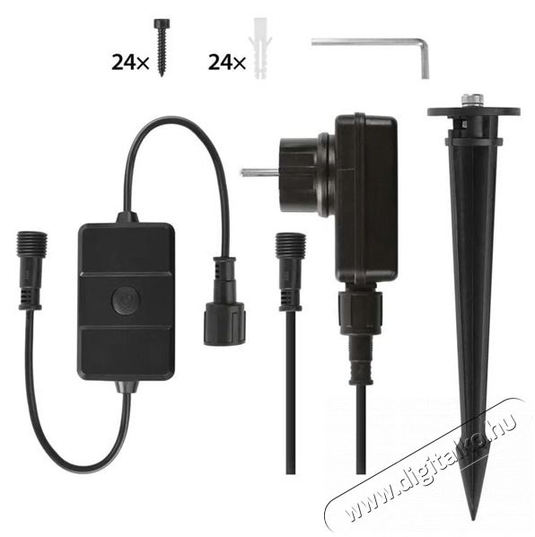 Emos GoSmart 3 darabos, 14 W, RGBIC dimmelhető, WiFi k&uuml;lt&eacute;ri LED reflektor, kezdő k&eacute;szlet Fot&oacute;-Vide&oacute; kieg&eacute;sz&iacute;tők - F&eacute;nyterelő - Reflektor - 507232