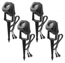 Emos GoSmart 4 darabos, 7 W, RGBIC dimmelhető, WiFi kültéri LED spotlámpa, kezdő készlet Fotó-Videó kiegészítők - Lámpa - LED lámpa - 507231