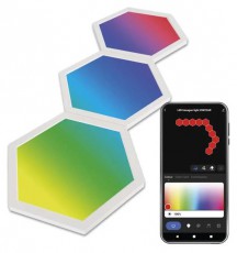 Emos GoSmart Hexagon, kieg&eacute;sz&iacute;tő k&eacute;szlet,3 r&eacute;sz, 1,8 W, RGBIC dimmelhető, WiFi LED l&aacute;mpa Fot&oacute;-Vide&oacute; kieg&eacute;sz&iacute;tők - L&aacute;mpa - LED l&aacute;mpa - 507215