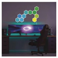 Emos GoSmart Hexagon, kieg&eacute;sz&iacute;tő k&eacute;szlet,3 r&eacute;sz, 1,8 W, RGBIC dimmelhető, WiFi LED l&aacute;mpa Fot&oacute;-Vide&oacute; kieg&eacute;sz&iacute;tők - L&aacute;mpa - LED l&aacute;mpa - 507215