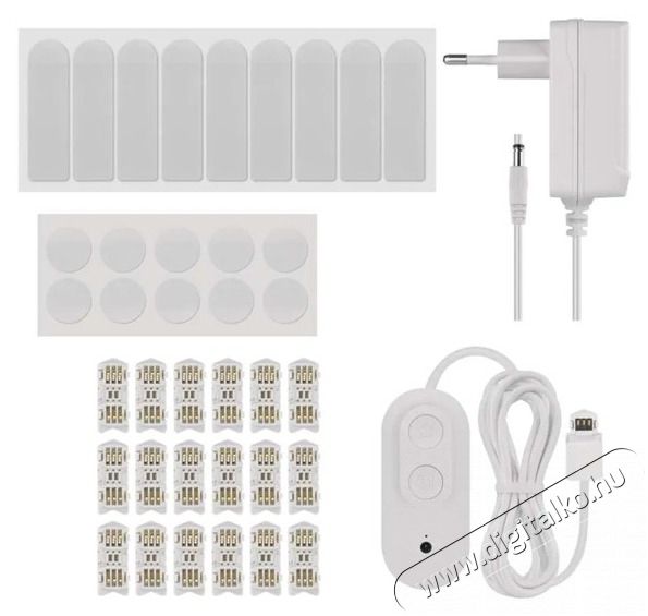 Emos GoSmart Lines feh&eacute;r, 9 r&eacute;szből &aacute;ll&oacute;, 34 W, RGBIC dimmelhető, WiFi LED l&aacute;mpa Fot&oacute;-Vide&oacute; kieg&eacute;sz&iacute;tők - L&aacute;mpa - LED l&aacute;mpa - 507213