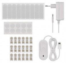 Emos GoSmart Lines fekete, 9 r&eacute;szből &aacute;ll&oacute;, 34 W, RGBIC dimmelhető, WiFi LED l&aacute;mpa Fot&oacute;-Vide&oacute; kieg&eacute;sz&iacute;tők - L&aacute;mpa - LED l&aacute;mpa - 507214