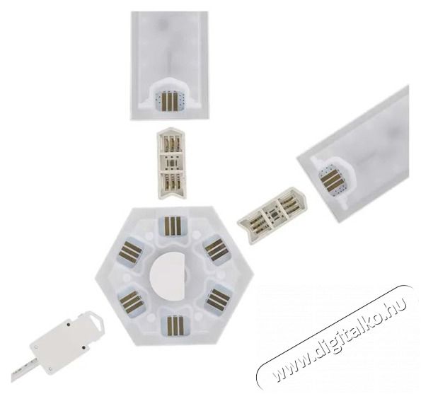 Emos GoSmart Lines fekete, 9 r&eacute;szből &aacute;ll&oacute;, 34 W, RGBIC dimmelhető, WiFi LED l&aacute;mpa Fot&oacute;-Vide&oacute; kieg&eacute;sz&iacute;tők - L&aacute;mpa - LED l&aacute;mpa - 507214