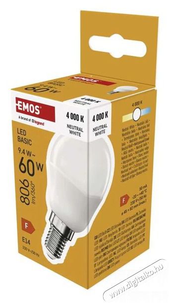 Emos ZL1F43 MINI GLOBE 8,5W 806lumen E14 LED g&ouml;mb izz&oacute; H&aacute;ztart&aacute;s / Otthon / K&uuml;lt&eacute;r - Vil&aacute;g&iacute;t&aacute;s / elektromoss&aacute;g - E14 foglalat&uacute; izz&oacute; - 508590