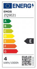 Emos ZQ5E21 classic A60 4W 470lumen E27 LED izz&oacute; H&aacute;ztart&aacute;s / Otthon / K&uuml;lt&eacute;r - Vil&aacute;g&iacute;t&aacute;s / elektromoss&aacute;g - E27 foglalat&uacute; izz&oacute; - 508418