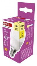 Emos ZQ1E21 E14/4,2 W (40 W)/470 lm/meleg feh&eacute;r classic mini globe LED izz&oacute; H&aacute;ztart&aacute;s / Otthon / K&uuml;lt&eacute;r - Vil&aacute;g&iacute;t&aacute;s / elektromoss&aacute;g - E14 foglalat&uacute; izz&oacute; - 508760