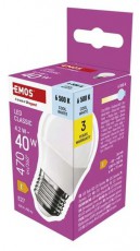 Emos ZQ6E24 E27/4,2 W (40 W)/470 lm/hideg feh&eacute;r classic mini globe LED izz&oacute; H&aacute;ztart&aacute;s / Otthon / K&uuml;lt&eacute;r - Vil&aacute;g&iacute;t&aacute;s / elektromoss&aacute;g - E27 foglalat&uacute; izz&oacute; - 508764