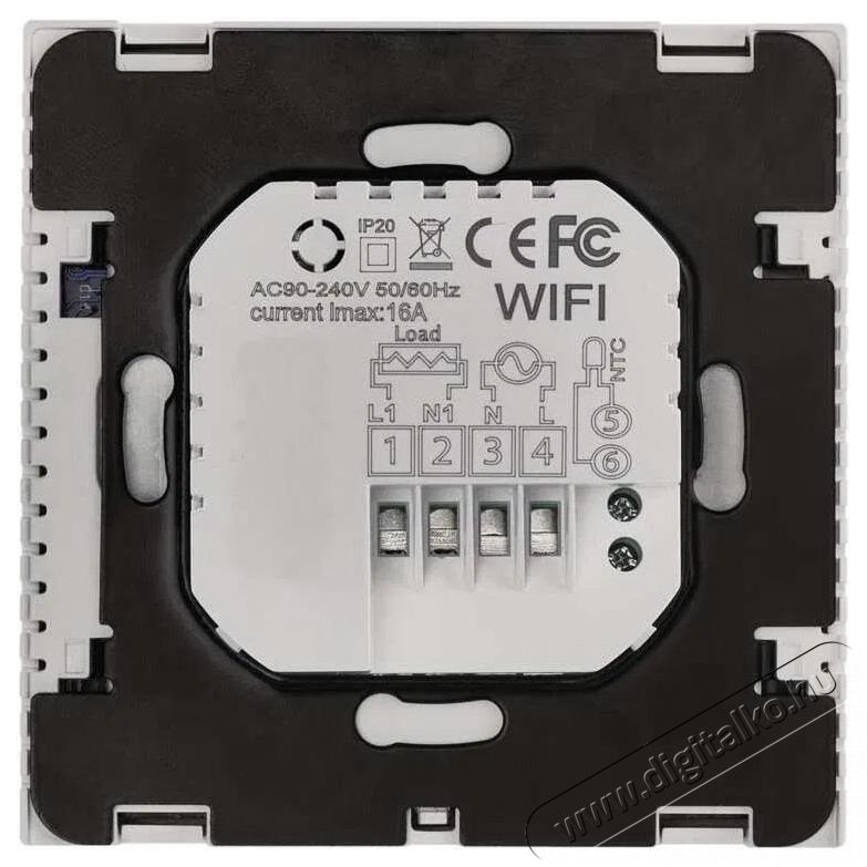 Emos GoSmart P56201UF Digit&aacute;lis szobatermoszt&aacute;t padl&oacute;fűt&eacute;shez WiFi-vel H&aacute;ztart&aacute;s / Otthon / K&uuml;lt&eacute;r - Okos otthon - Termoszt&aacute;t - 508082