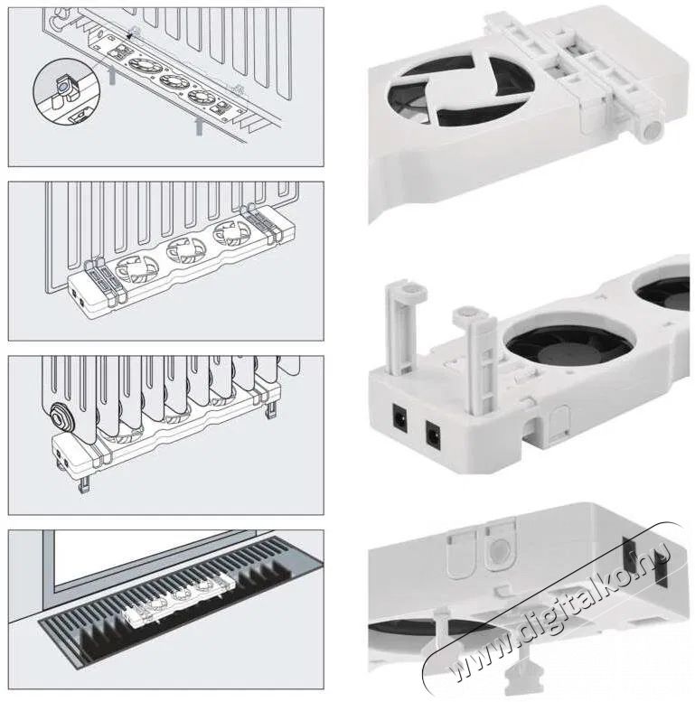 Emos radi&aacute;tor al&aacute; helyezhető ventil&aacute;tor kieg&eacute;sz&iacute;tő szett &Uacute;jdons&aacute;gok - &Uacute;j term&eacute;kek - 511917