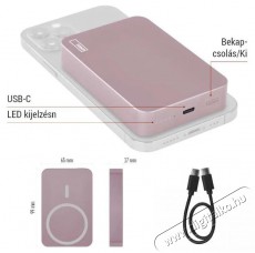 Emos WI 1046, 10 000 mAh, 20 W+Wireless, lazac powerbank Mobil / Kommunik&aacute;ci&oacute; / Smart - Powerbank / K&uuml;lső akkumul&aacute;tor &eacute;s t&ouml;ltő - 513835
