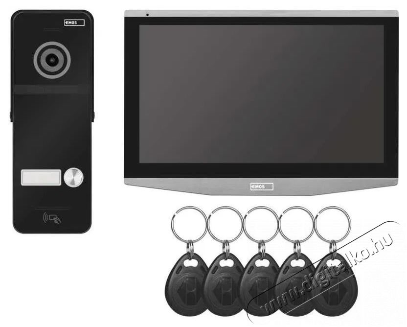 Emos GoSmart IP-750A otthoni videotelefon-k&eacute;szlet Wi-Fi-vel H&aacute;ztart&aacute;s / Otthon / K&uuml;lt&eacute;r - Lak&aacute;sfelszerel&eacute;s - Csengő - 519376