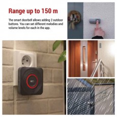 Emos GoSmart P5735SS Otthoni vezet&eacute;k n&eacute;lk&uuml;li csengő WiFi-vel H&aacute;ztart&aacute;s / Otthon / K&uuml;lt&eacute;r - Lak&aacute;sfelszerel&eacute;s - Csengő - 519378