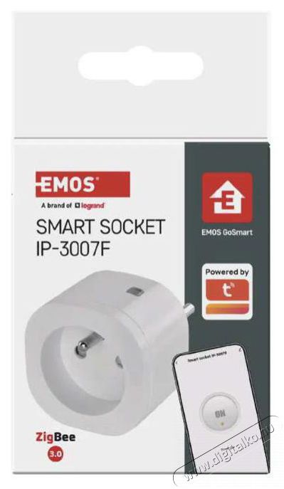 Emos GoSmart Zigbee IP-3009S, időz&iacute;tővel okos konnektor H&aacute;ztart&aacute;s / Otthon / K&uuml;lt&eacute;r - Okos otthon - Okos konnektor - 522529