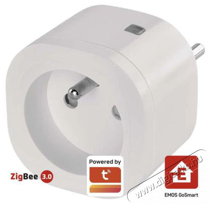 Emos GoSmart Zigbee IP-3009S, időz&iacute;tővel okos konnektor H&aacute;ztart&aacute;s / Otthon / K&uuml;lt&eacute;r - Okos otthon - Okos konnektor - 522529