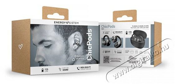 Energy Sistem EN 459643 ChicPods True Wireless Bluetooth fekete f&uuml;lhallgat&oacute; Audio-Video / Hifi / Multim&eacute;dia - F&uuml;l &eacute;s Fejhallgat&oacute;k - F&uuml;lhallgat&oacute; - 506287