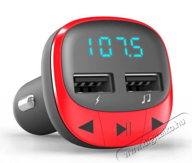 Energy Sistem EN 448258 FM transzmitter - piros Aut&oacute;hifi / Aut&oacute; felszerel&eacute;s - FM transzmitter / modul&aacute;tor - 367515