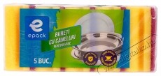 Epack szivacs, 5 db, S&aacute;rga - Konyhai term&eacute;kek - Egy&eacute;b / Konyhai kieg&eacute;sz&iacute;tő - 535889