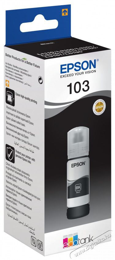Epson EcoTank 103 65ml fekete tintapalack Iroda &eacute;s sz&aacute;m&iacute;t&aacute;stechnika - Nyomtat&oacute; - Kieg&eacute;sz&iacute;tő - 392270