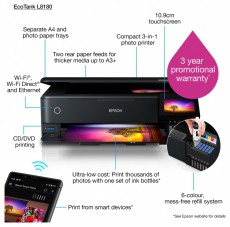 Epson EcoTank L8180 A3+ Sz&iacute;nes tintasugaras multifunkci&oacute;s fot&oacute;nyomtat&oacute; Iroda &eacute;s sz&aacute;m&iacute;t&aacute;stechnika - Nyomtat&oacute; - Tintasugaras / fot&oacute;nyomtat&oacute; - 395130